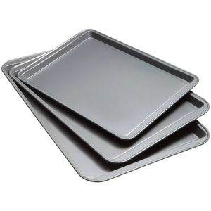 NWT Good Cook Set Of 3 Steel Non-Stick Cookie Sheets